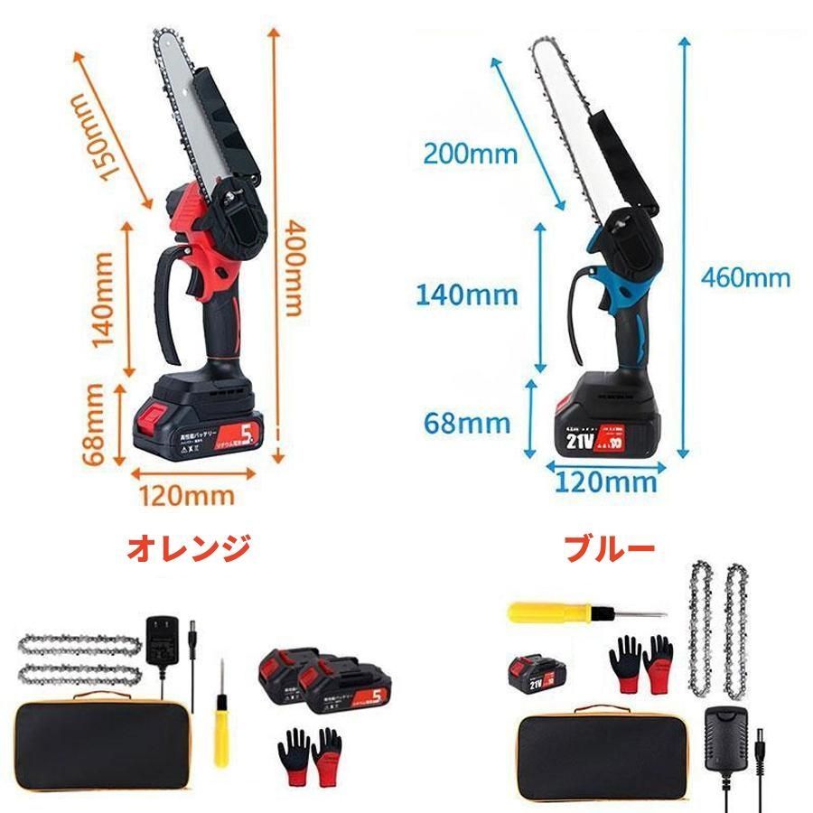 ☆電気チェンソー　バッテリー１個　木工切断　21V 充電式　 現状品　1円スタート！