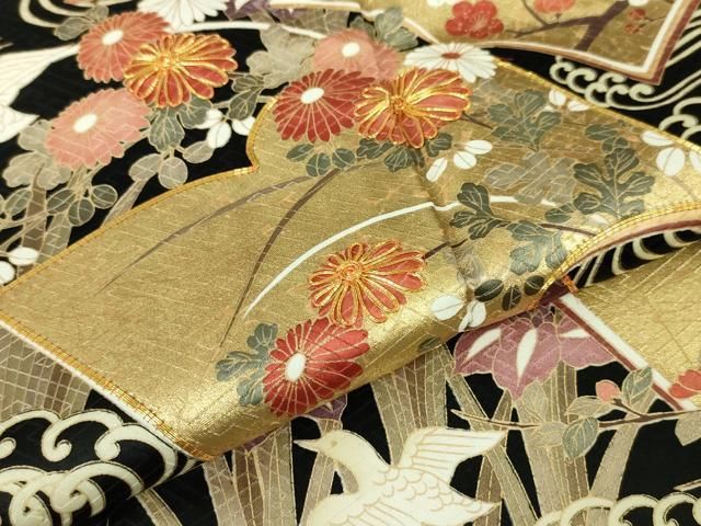 平和屋本店□極上 十日町老舗ブランド 吉澤友禅 吾妻徳穂 訪問着 駒  