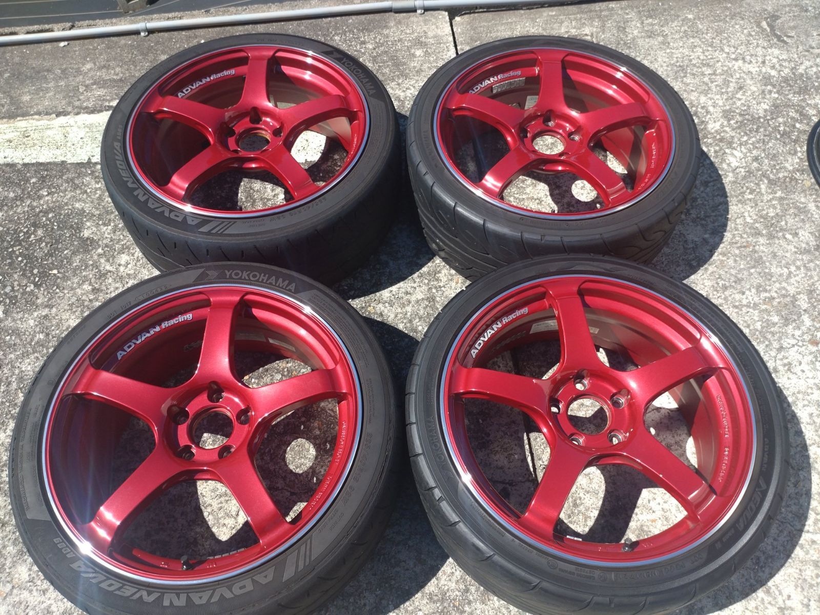 OKOHAMA ヨコハマ ADVAN Racing アドバン レーシング TCⅢ TC3 18×7.5J +42 18×8J+42 112-5H + YOKOHAMA 215/40R18 225/40R18 - メルカリ