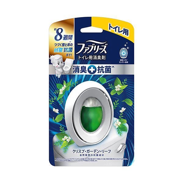 まとめ P＆GファブリーズW消臭 トイレ用消臭剤 抗菌 クリスプ ガーデン リーフ 6.3ml 1個 ×5セット