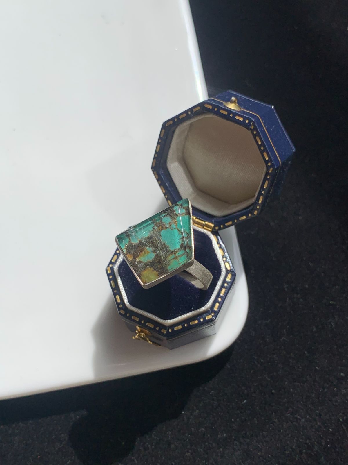 ロードナイト（ばら輝石）×ルチルクォーツ ダブレット ストーン リング 47 ロードナイト（ばら輝石）×ルチルクォーツ ダブレット ストーン リング