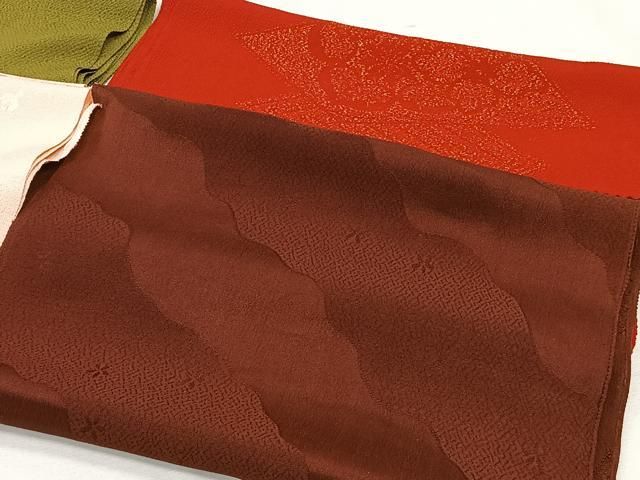 平和屋着物☆和装小物 上質な帯揚げ10枚セット 梅 箔散らし 色無地