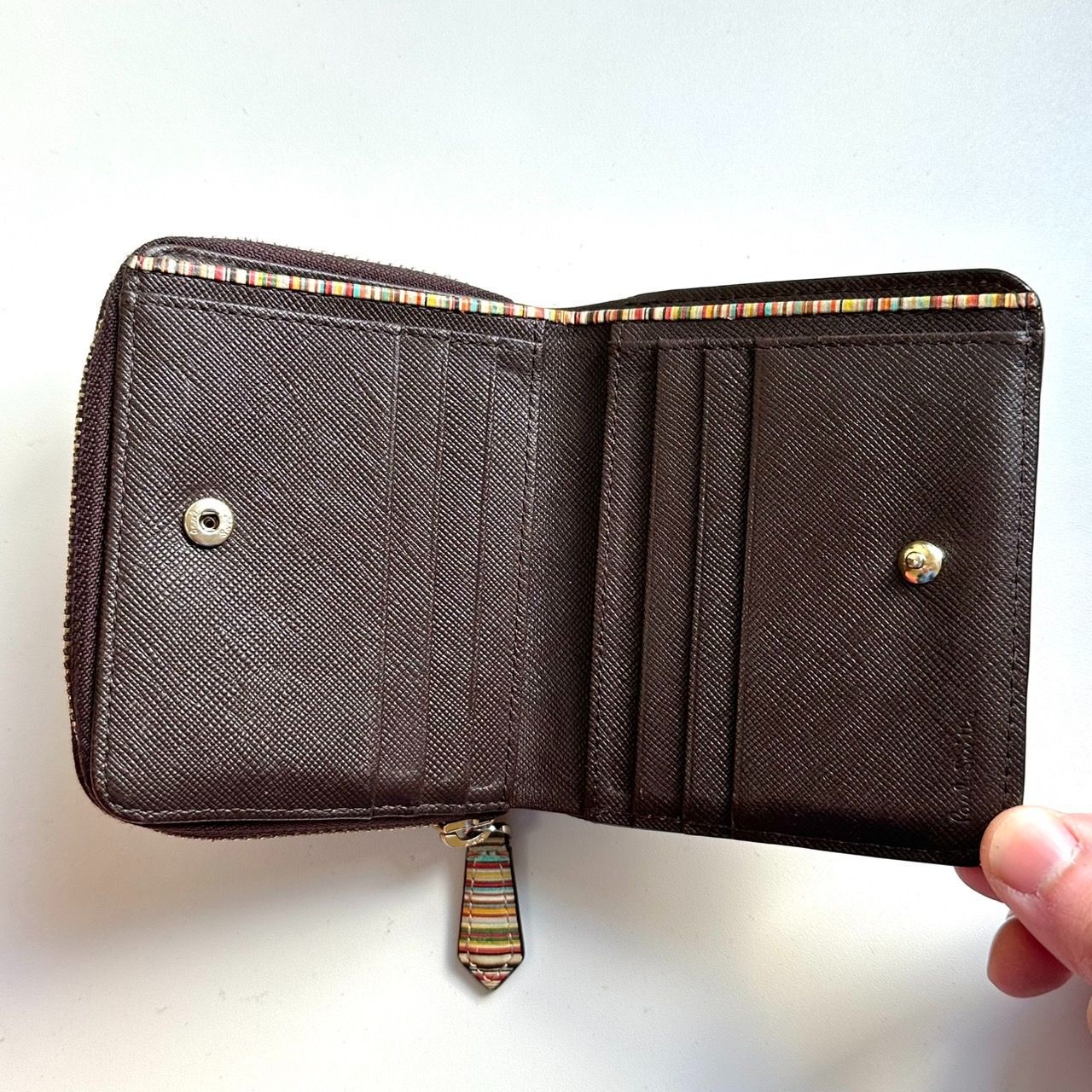 ポールスミス Paul Smith 二つ折り財布 ジップストローグレイン2