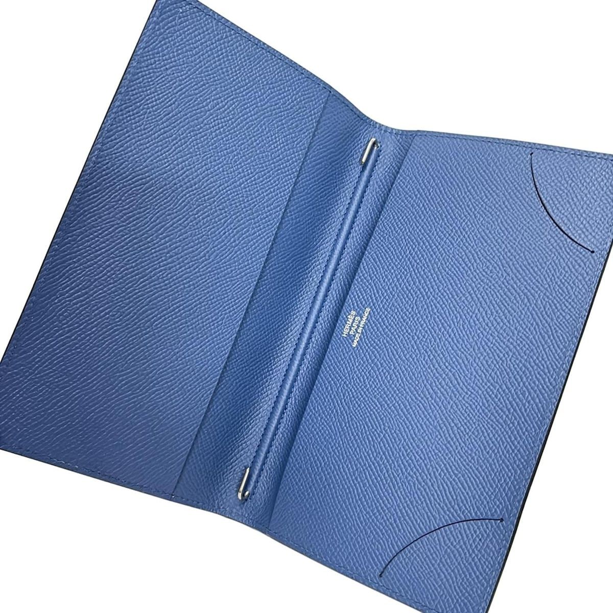 HERMES - エルメス 手帳カバー ヴィジョン マルチカラー 2カラー ブルー ブラウン 青 HERMES エルメス 手帳カバー ヴィジョン マルチカラー 2カラー