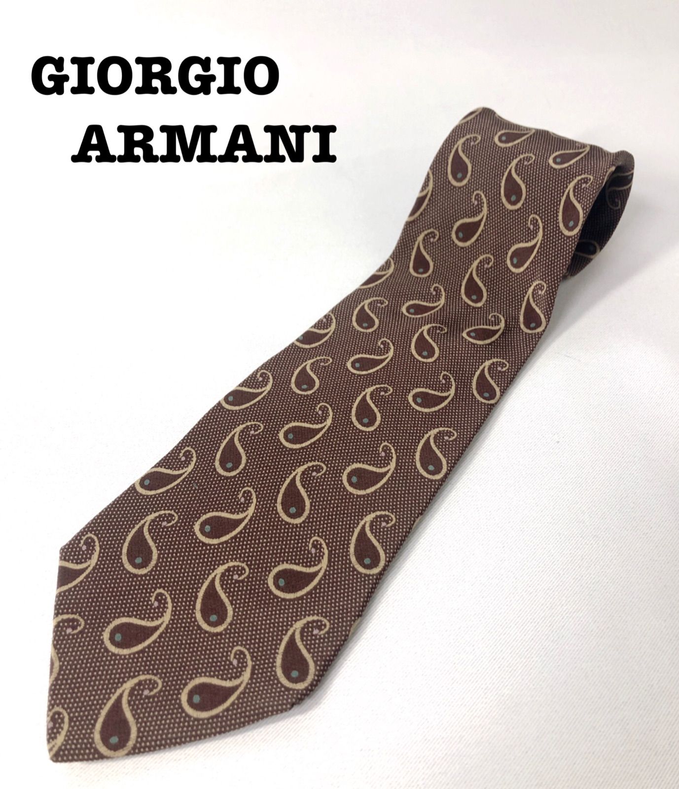 GIORGIO ARMANI ジョルジオアルマーニ ネクタイ ペイズリー柄