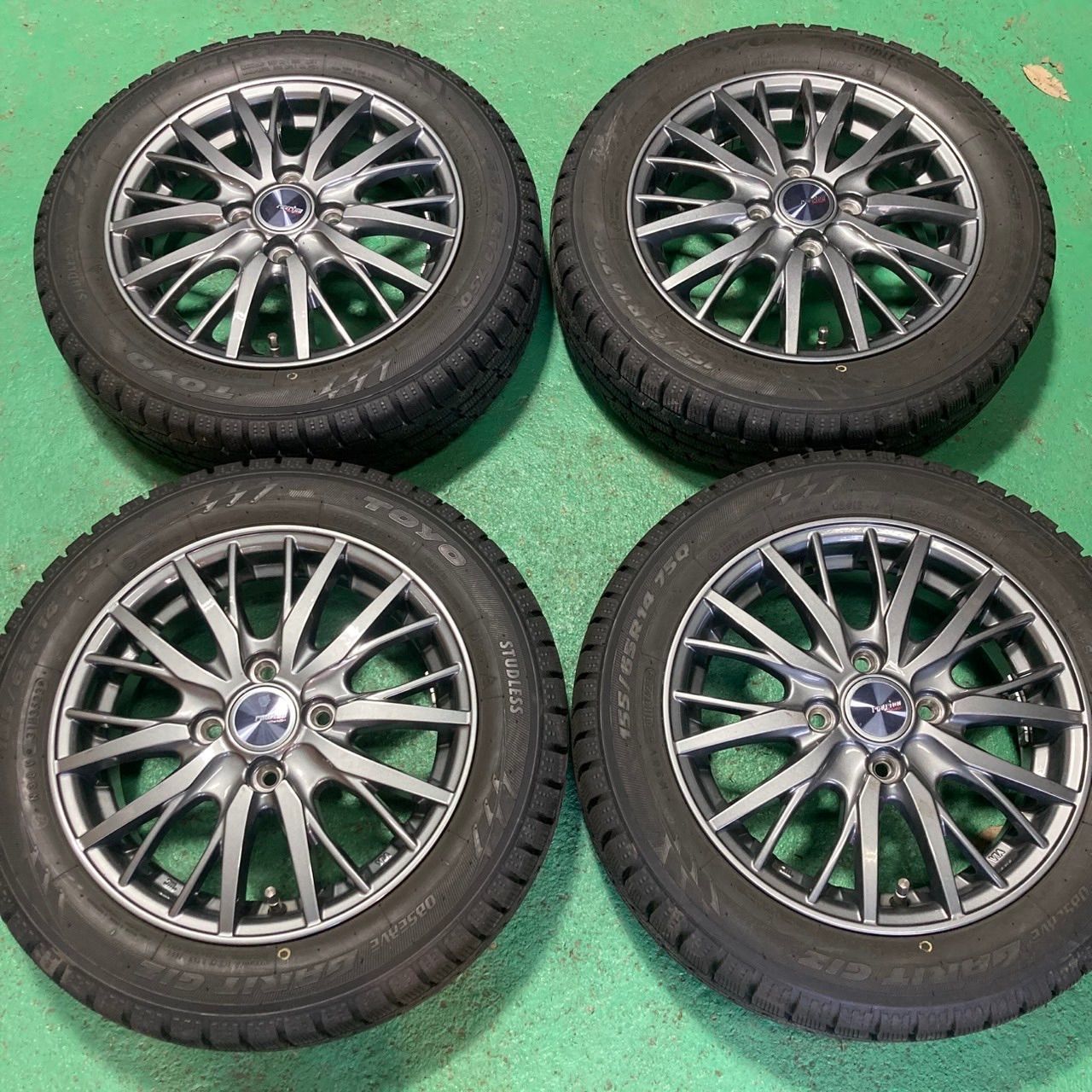 スタッドレス ラビリオン 14インチ 4.5j 45 トーヨー GIZ 155|65R14 2025年 N-BOX タント スペーシア