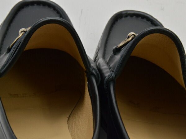 グッチ GUCCI レザー ホースビット ローファー シューズ 38C