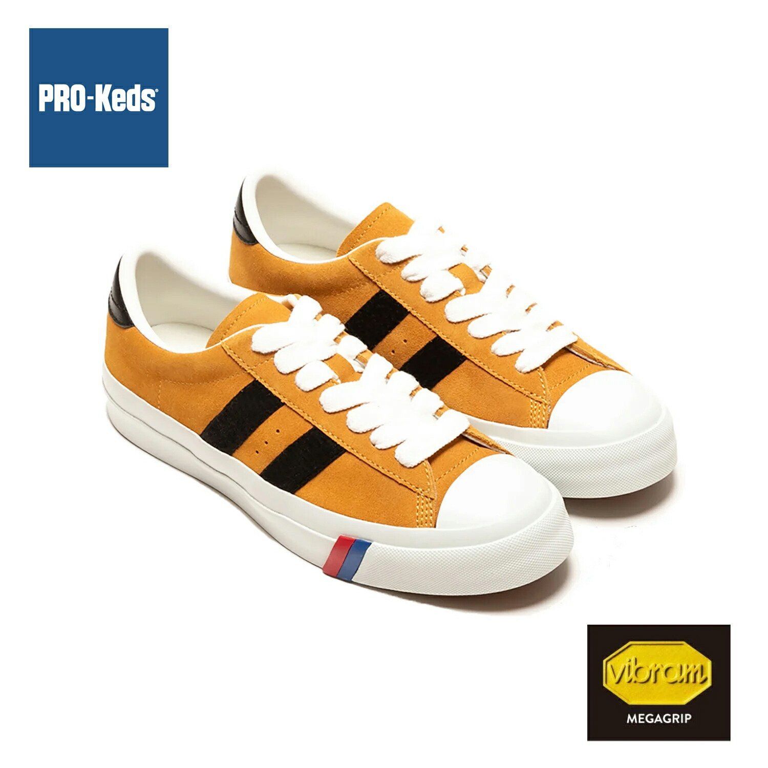 プロケッズ スニーカー メンズ ロイヤルプラス スエード ローカット PRO-Keds マスタード バッシュ pn1021　ビブラムソール VibramPRO-Keds;New/unused;マスタード 26cm