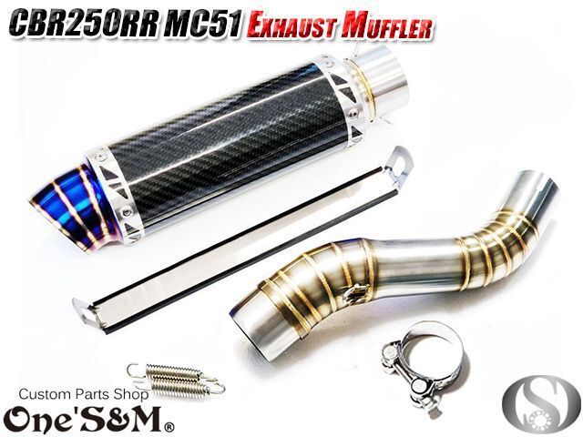 CBR250RR SCフルエキマフラー MC51 ステン コケ傷無し 動画あり