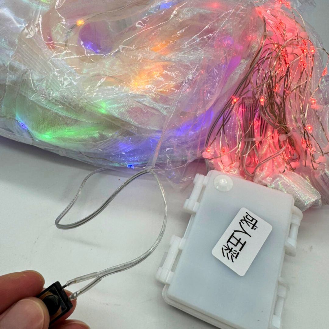 ベリーダンス 電池タイプ 光る翼 ウィング LEDライト スティック付き