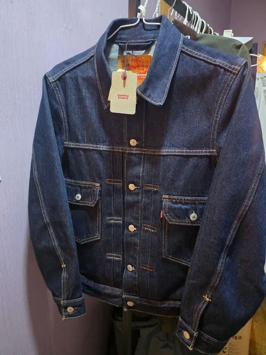 S サイズ リーバイス デニム トラッカー ジャケット タイプ2 セルビッジ