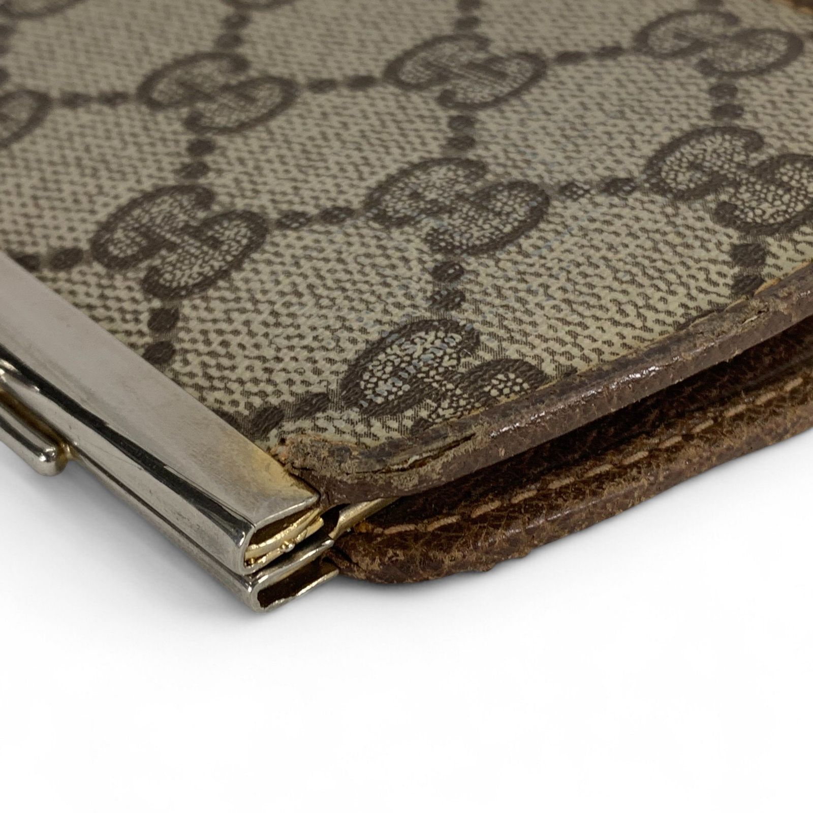 GUCCI グッチ GGパターン がま口 コインケース レザー 小銭入れ 現用品