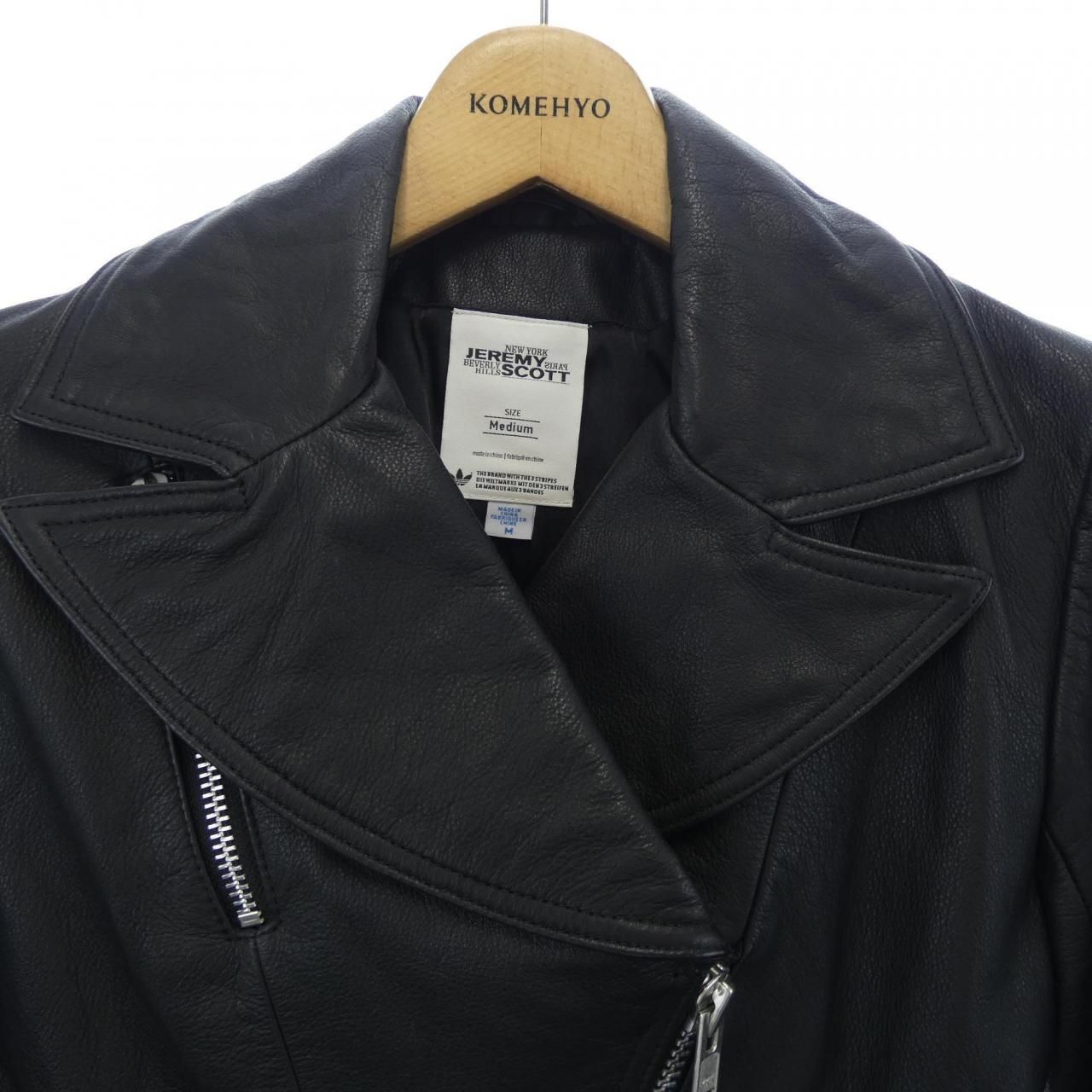 ジェレミースコット JEREMY SCOTT レザーライダースジャケット NICORILABO_COM