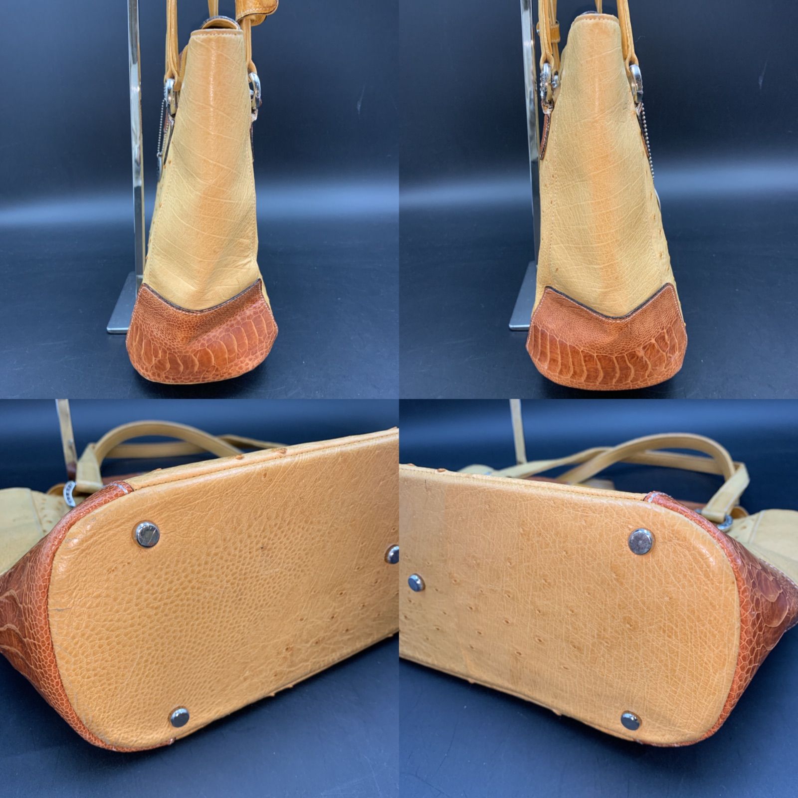 73 オーストリッチ オーストレッグ エキゾチックレザー 本革 トート