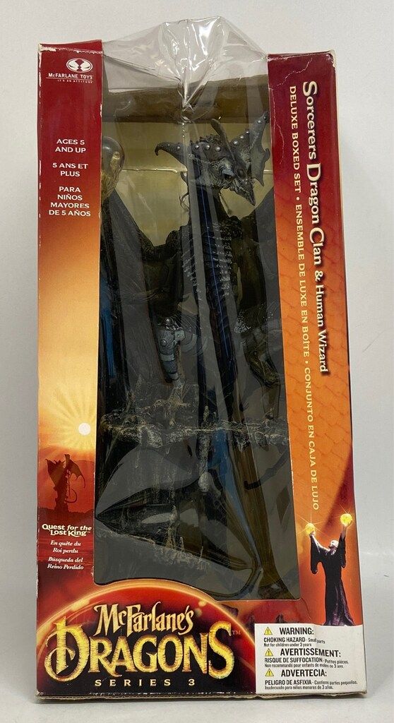 McFARLANE TOYS SERIES 3 / QUEST FOR THE LOST KING SORCERERS DRAGON 