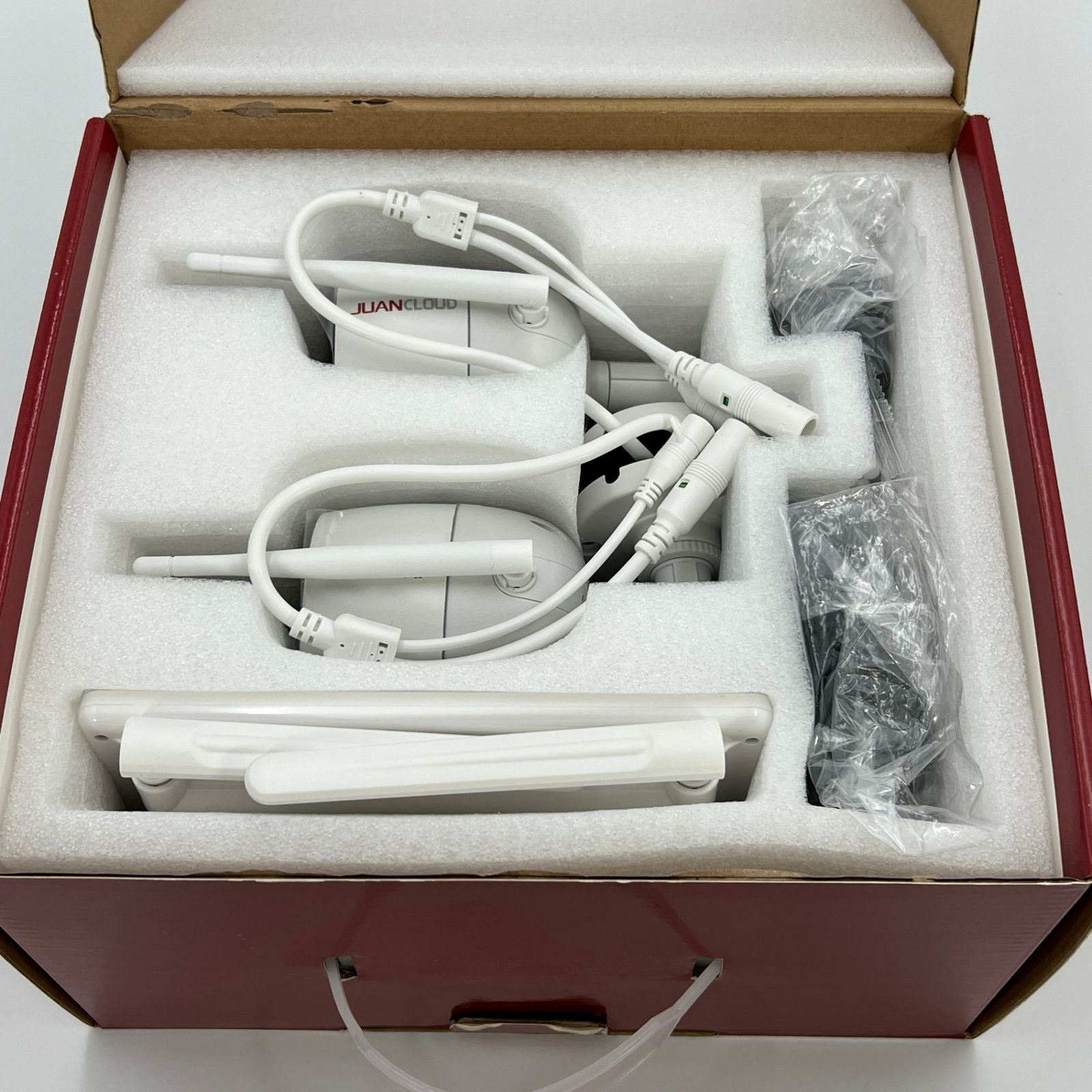 JUANCLOUD IPカメラ2台、モニター1台、台座5台セット JUANCLOUD IP