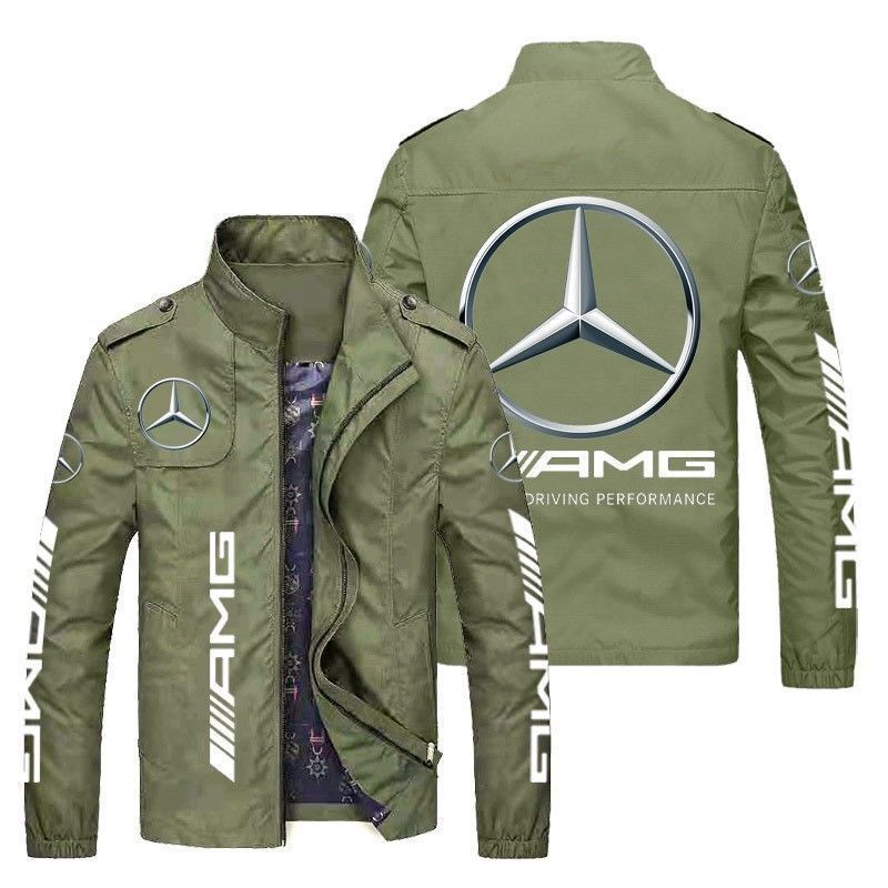 新品 メルセデス・ベンツ AMG モータースポーツ ロゴ 冬服 防水防風ジャケット アウトドアスポーツウェア 釣り服 M~6XL　ブラック