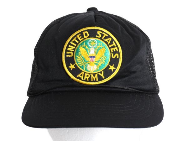 デッドストック 90s US ARMY ワッペン 刺繍 メッシュ ベース