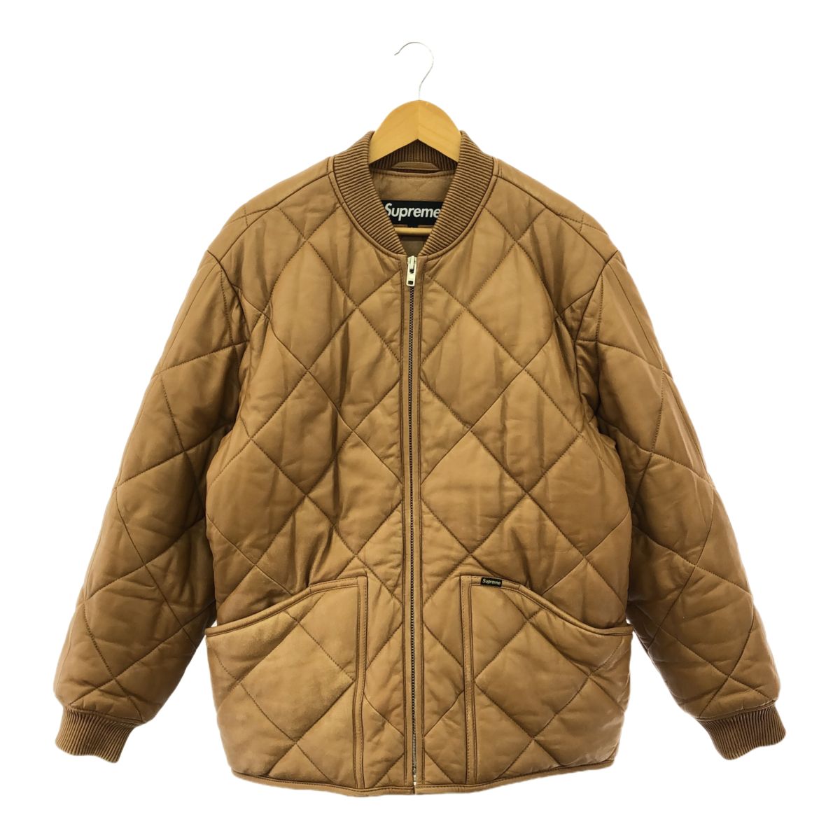 SUPREME シュプリーム 22/AW QUILTED LEATHER WORK JACKET