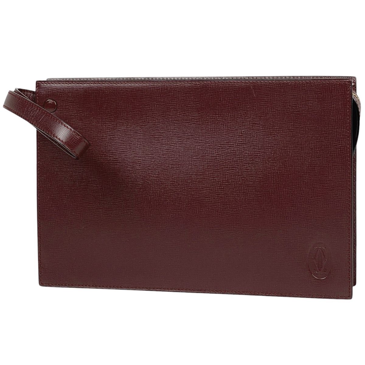 カルティエ CARTIER マストライン セカンドバッグ クラッチバッグ セカンドバッグ レザー ボルドー レディース