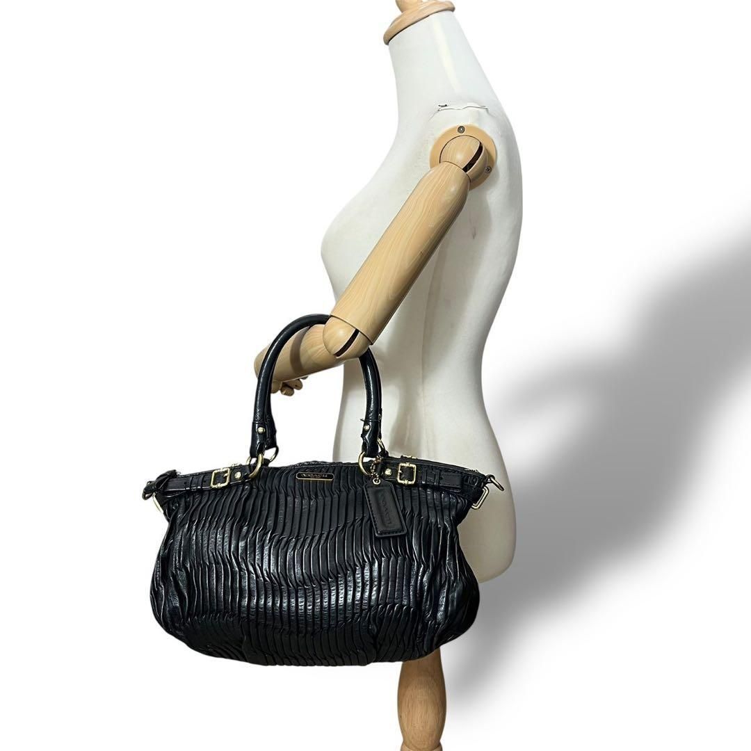 4988 COACH コーチ 2wayハンドバッグ マテゾン ギャザード