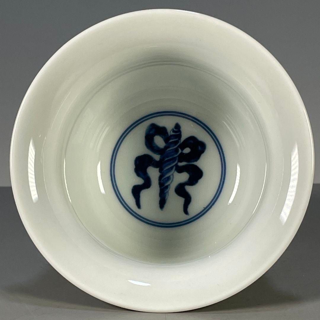 青花竜紋蓋碗 湯呑 茶器 装飾品 工芸品 美術品 置物 - メルカリ