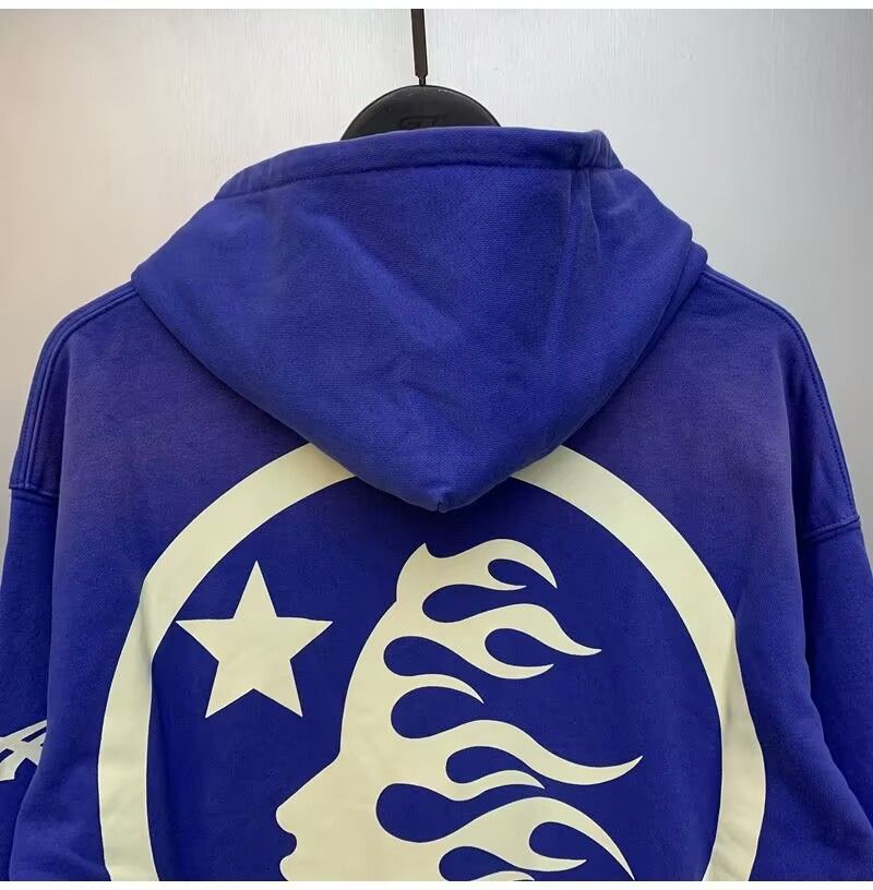 魅力が詰まった☆hellstar ヘルスター☆パーカー ブルー - メルカリ 魅力が詰まった☆hellstar ヘルスター☆パーカー ブルー - メルカリ