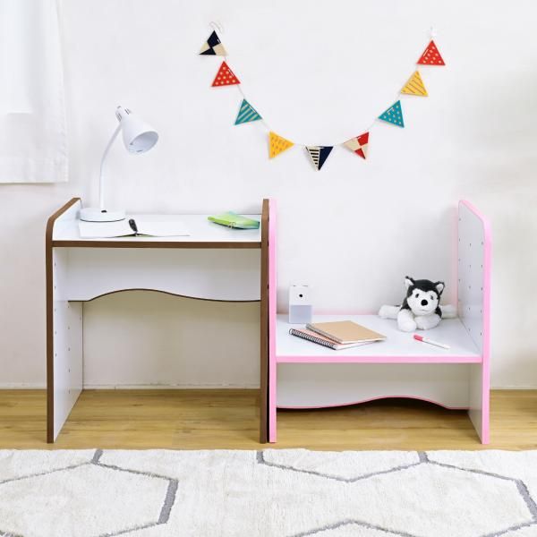 デスク 机 子供用 子ども用 キッズデスク 安全 安心 高さ調節 調整 天板 座卓 EVA クッション素材 低学年 小学校 保育園 幼稚園 学習机 学童 かわいい おしゃれ 【jpk-fes-0001】