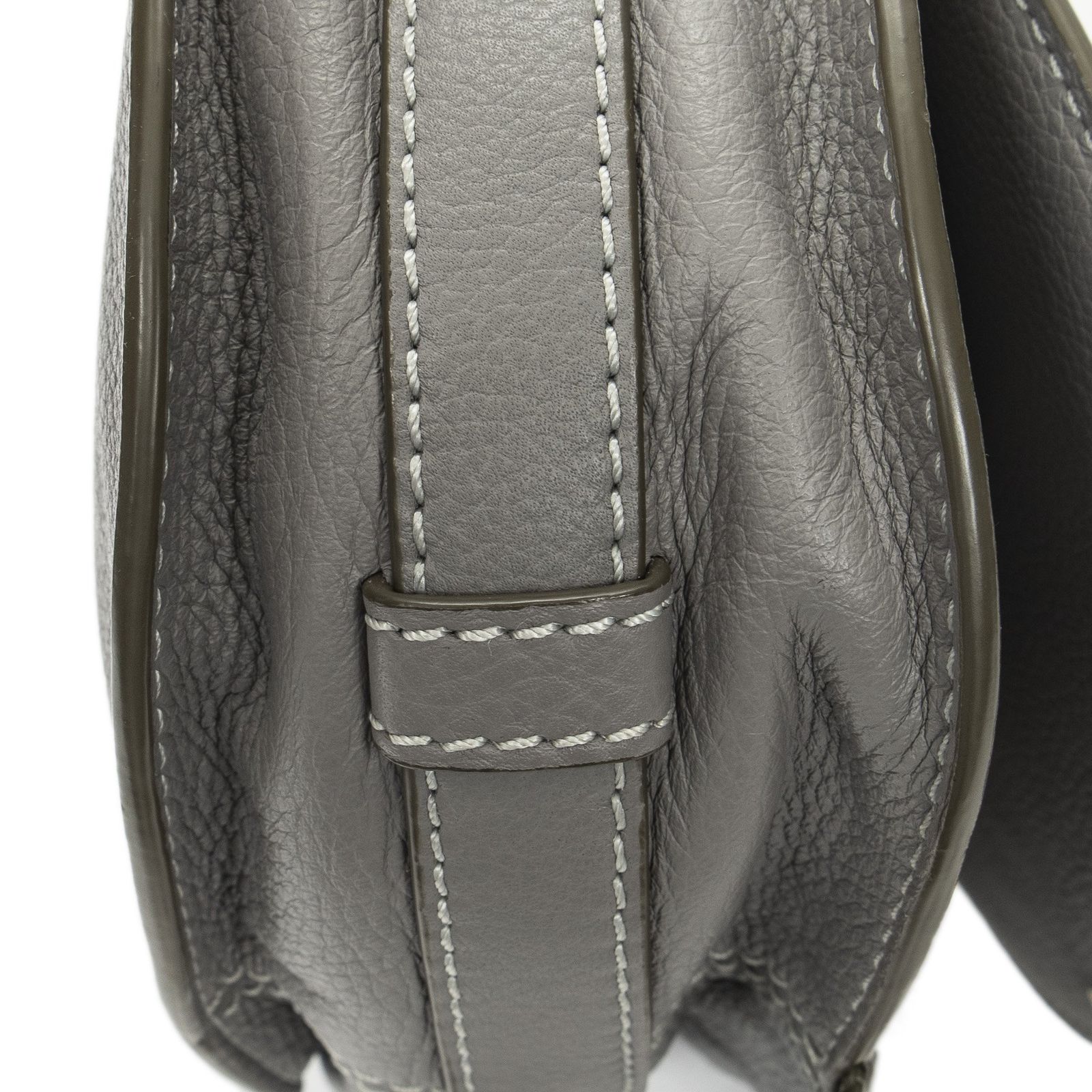 CHLOE クロエスモール マーシー サドルバッググレーグレインレザーA NEXPOTALLINN_EU