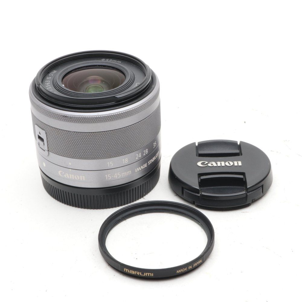 Canon 標準ズームレンズ EF-M15-45mm F3.5-6.3IS STM(シルバー