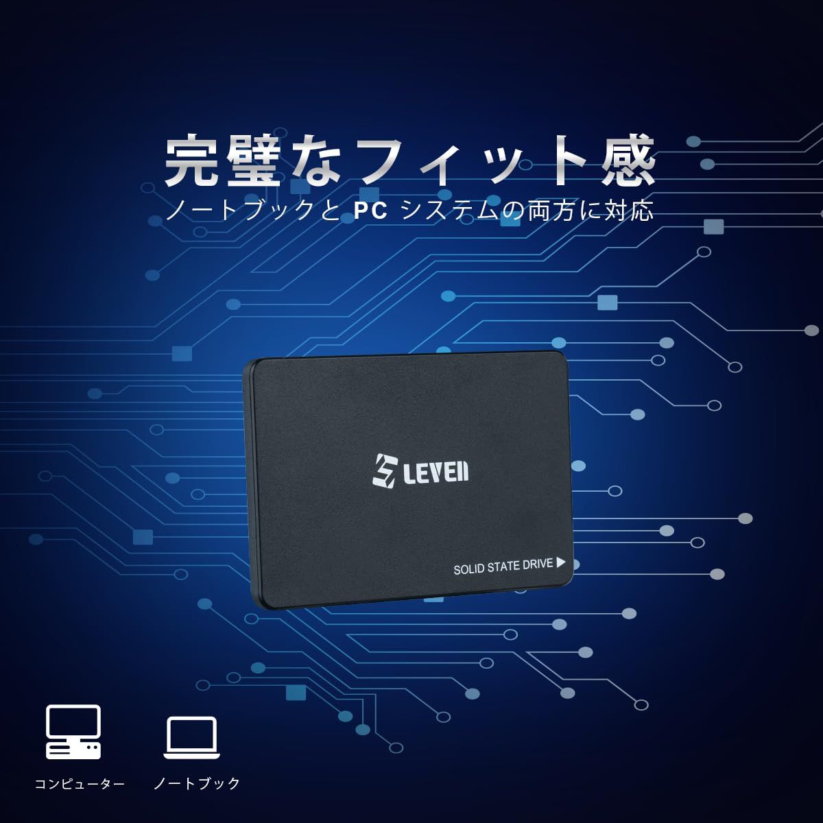 LEVEN 内蔵SSD 2.5インチ 3D NAND /SATA3 6Gbps SSD 3年保証