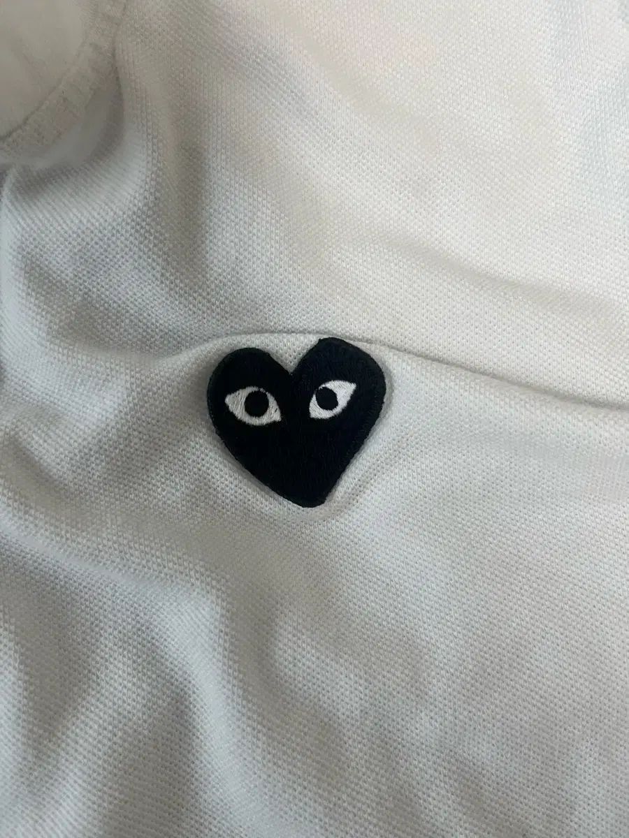 COMME des GARCONS コム デ ギャルソン カラーTシャツ S サイズ 白 ブラックワッフェン