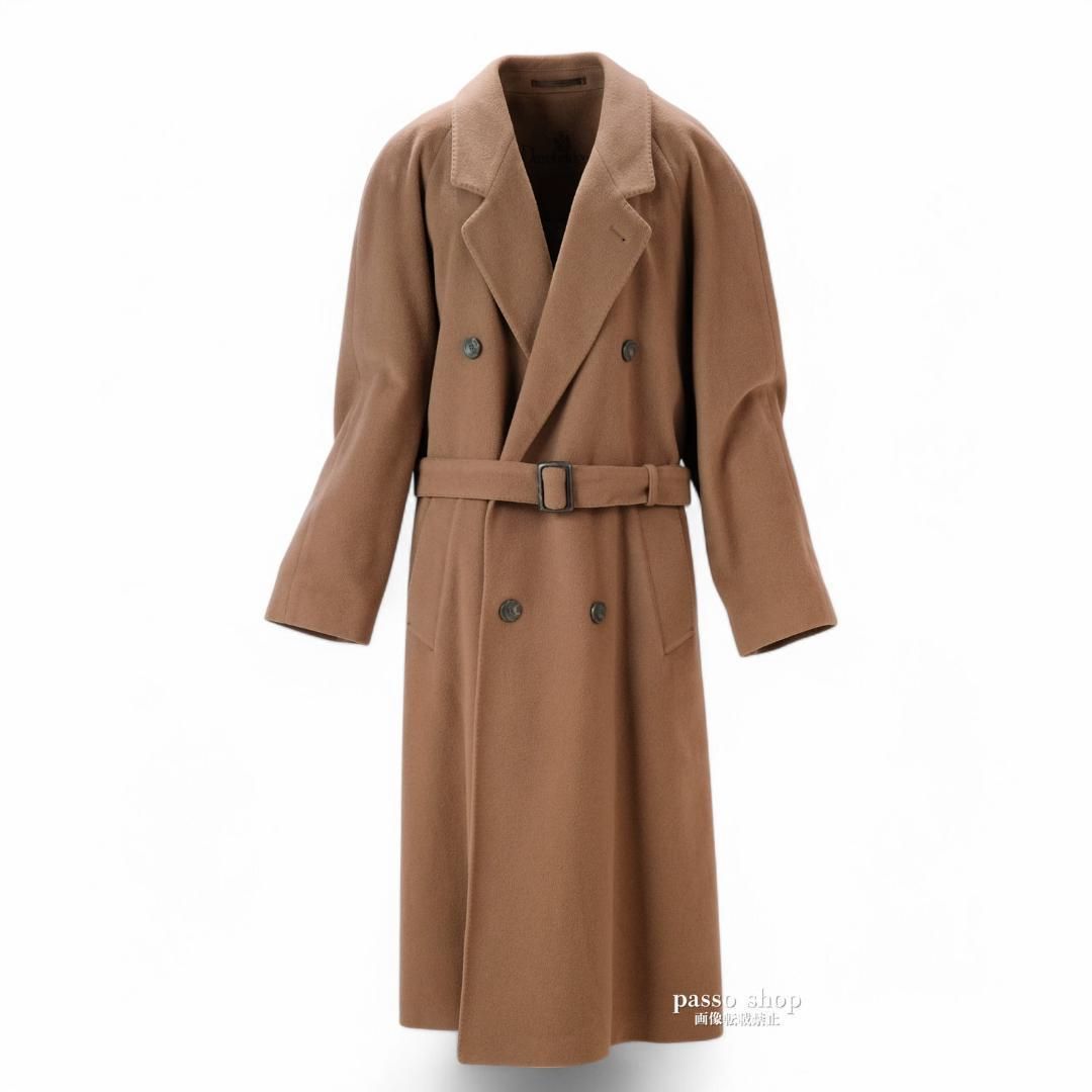 デアブリッジ メンズ カシミヤ混 ロングコート ベルト トレンチコート