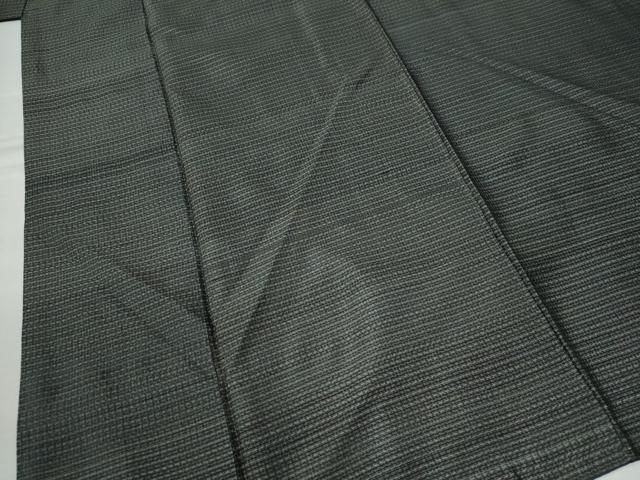 平和屋着物 男性 本場大島紬 アンサンブル 格子 正絹 yc