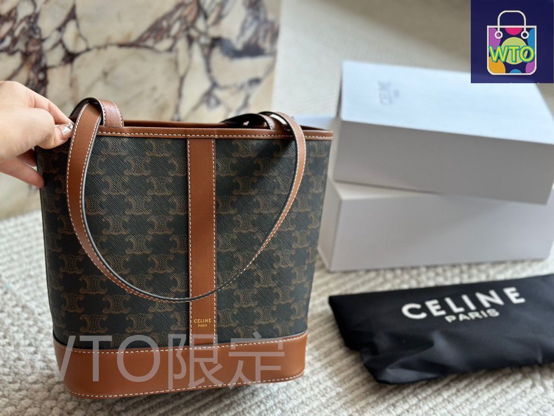 今日特価】Celine バケットバッグ 18×21cm ニューモデル