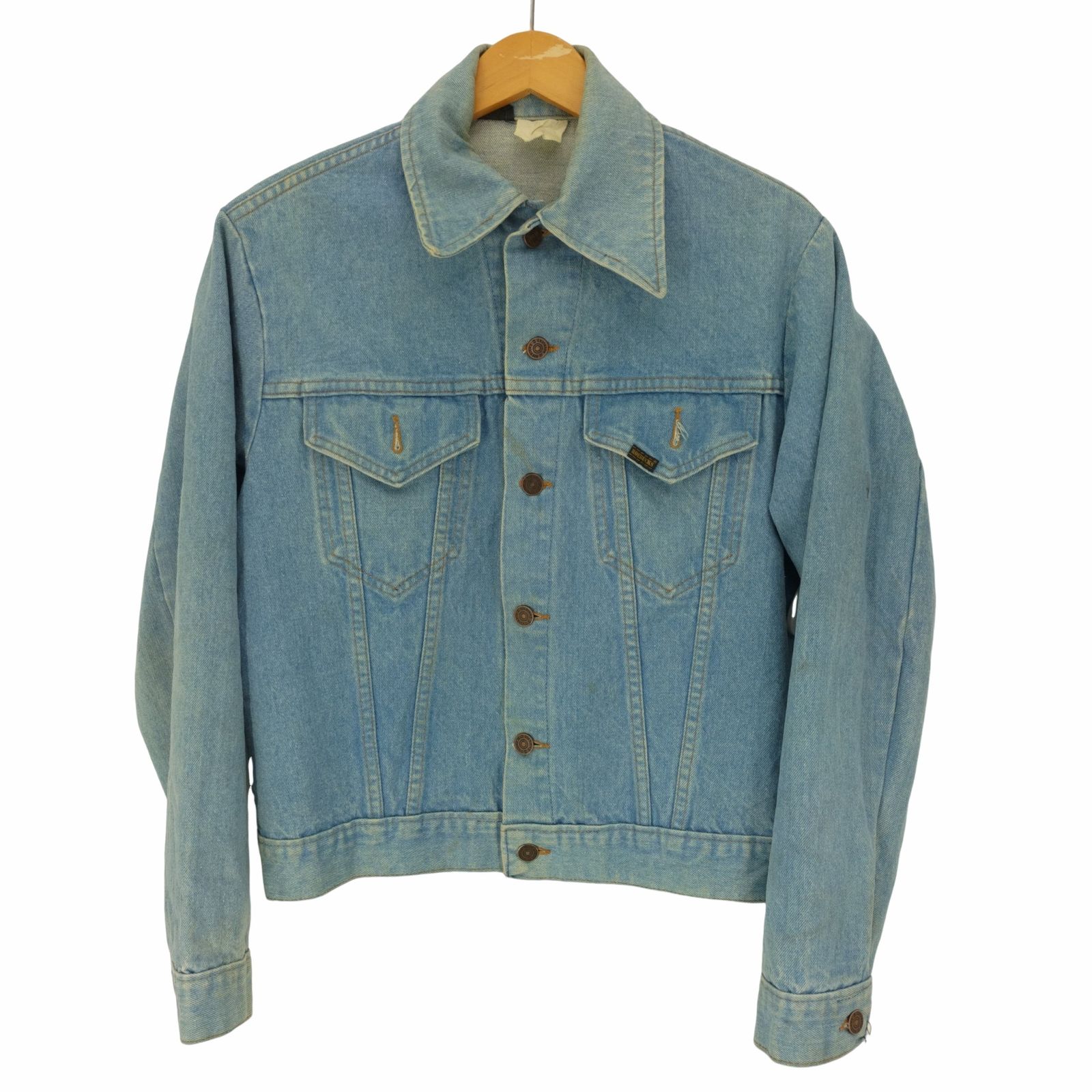 SEARS ROEBUCKS デニムジャケット 40 L 60s 70s 黒タグ 70s ROEBUCKS デニムジャケット SEARS USA製 Size 40 2ポケ ロー