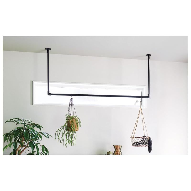 TOSO ハンギングバー 天井付 Cタイプセット ブラック W1400mm×H470mm H-2 0