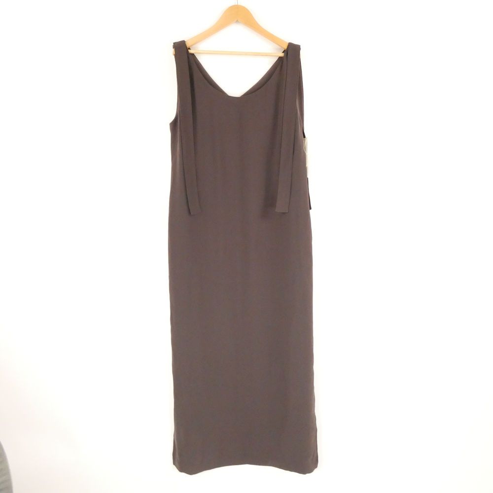 Noble ノーブル 25-040-240-7040-2-0 ウォッシャブルジョーゼット2wayワンピース 38 ポリエステル100％ ロング丈 ノースリーブ 洗える レディース AY7263A22