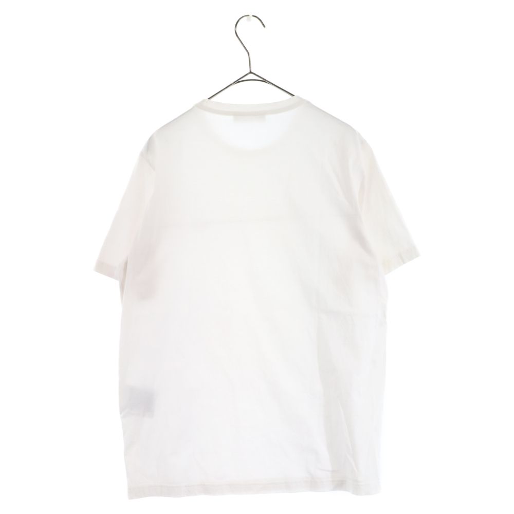 PRADA (プラダ) ロゴプリント コットン半袖Tシャツ ホワイト UJN656  