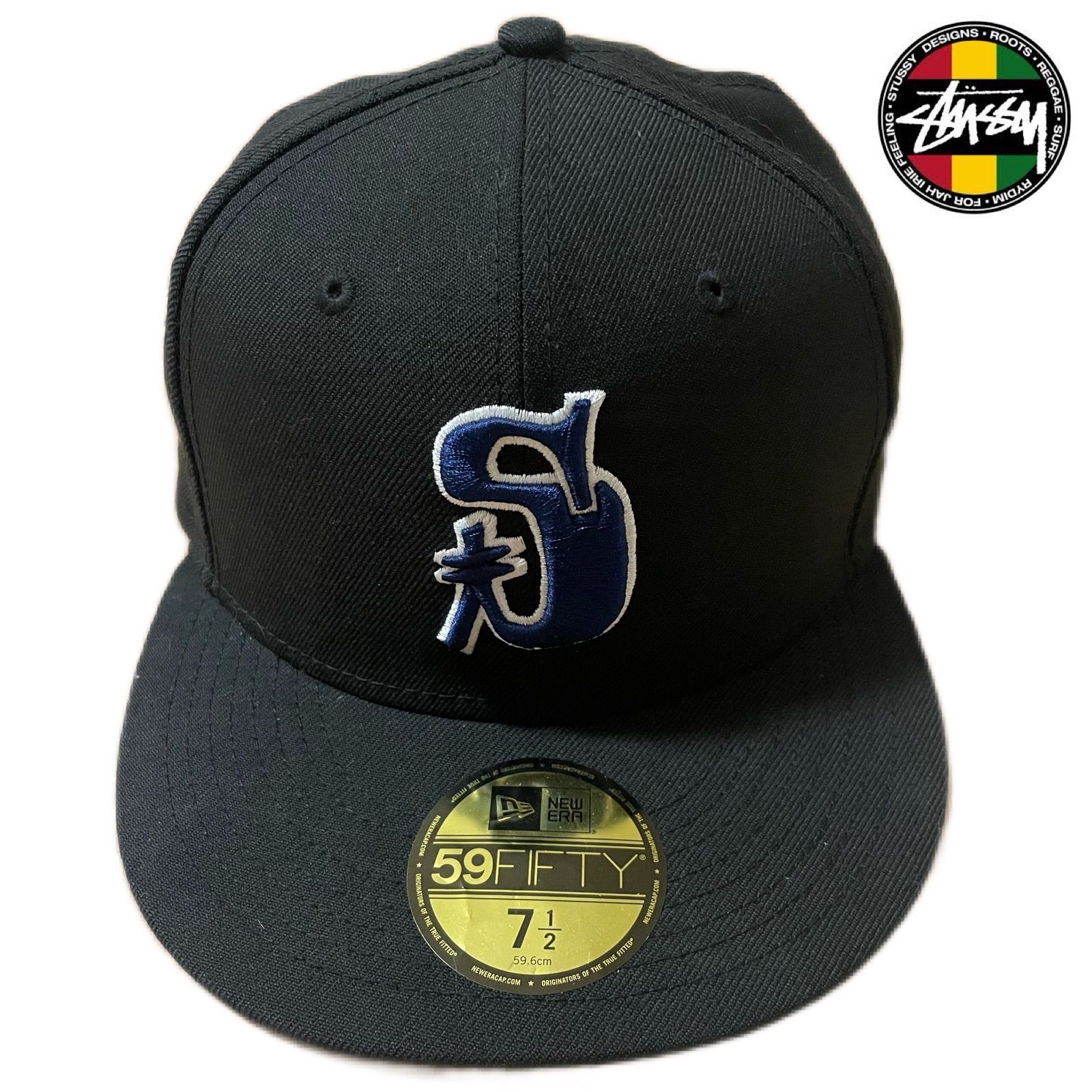 STUSSY VINTAGE S NEW ERA CAP 59.6cm - メリカルくんのメルカリ店