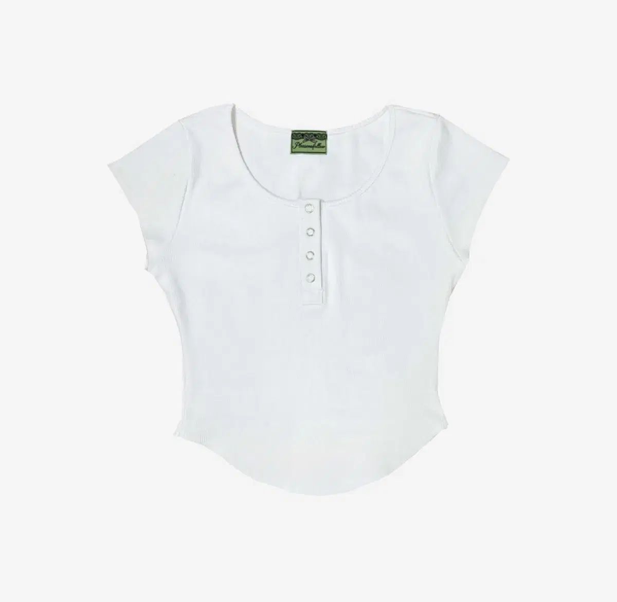 Pleasenofollow プリーズノーフォロー Jenny snap top white