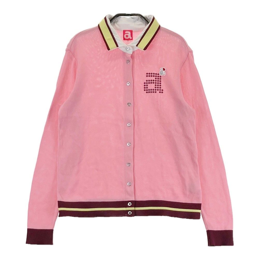 アルチビオ　カーディガン サイズ：38 ARCHIVIO アルチビオ 襟付 ニットカーディガン ピンク系