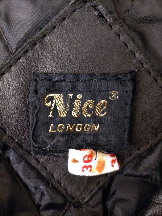 ナイスロンドン NICE LONDON レザーダブルライダースジャケット メン