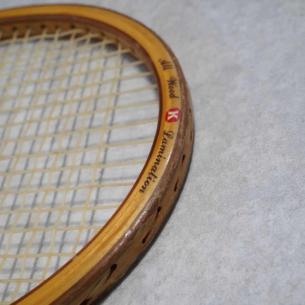 KAWASAKI (カワサキ)製 MASTER STROKE 木製 テニスラケット KAWASAKI (カワサキ)製 MASTER STROKE 木製 テニスラケット