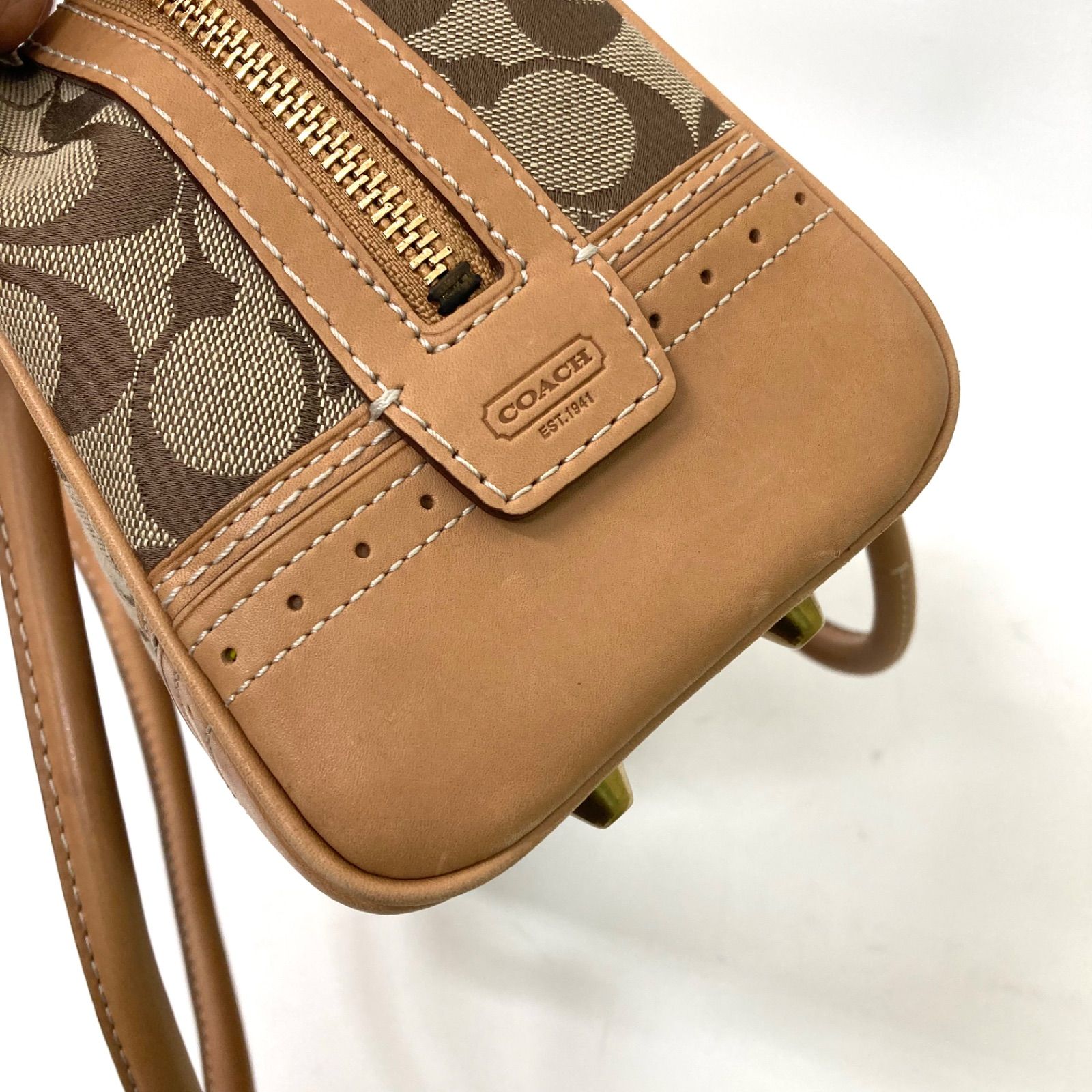 COACH】コーチ ハンプトンズ サッチェル ハンドバッグ