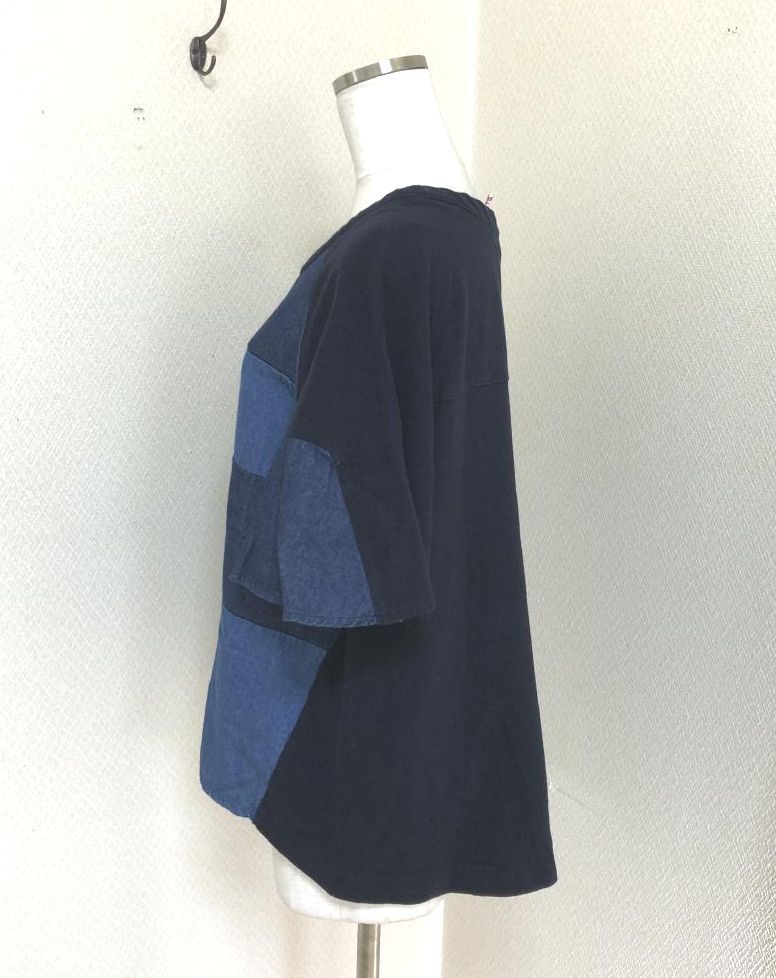 ATSURO TAYAMA アツロウ タヤマ レディース 半袖 Tシャツ フレアスリーブ デニム切替 スウェット ATSURO TAYAMA（アツロウ タヤマ） レディース トップス