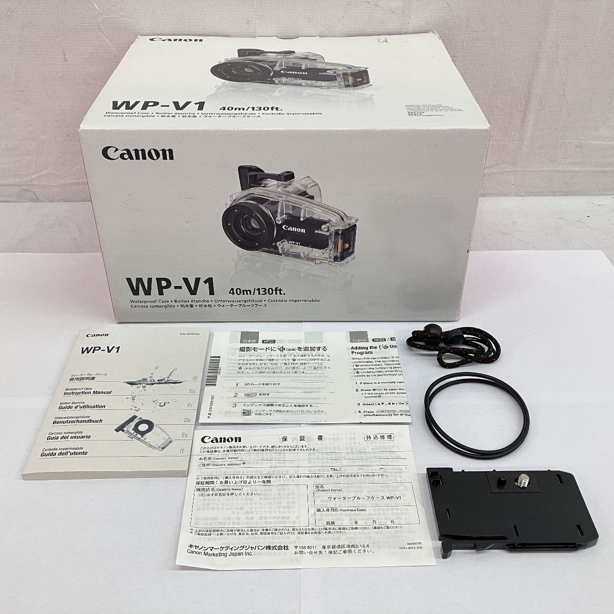 Canon WP-V1 カメラ 防水 ウォータープルーフ ケース 水中 撮影