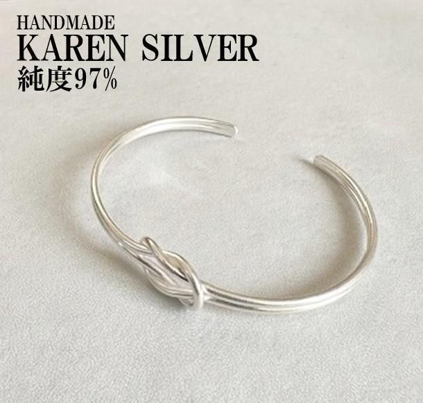 アクセサリー #35 シルバー バングル カレンシルバー ハンドメイド 