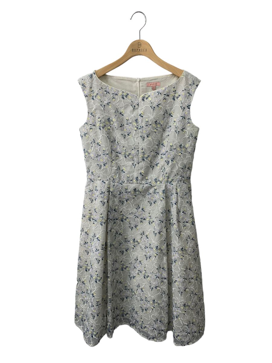 トッカ MADONNA LILY OPTOKA0020 ワンピース 6 ホワイト 花柄 