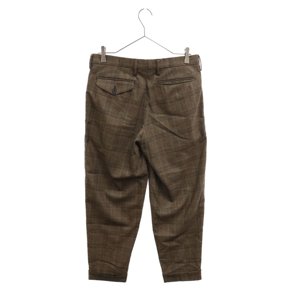 kolor (カラー) 23AW 1タック ウールチェック スラックスパンツ 23WCM  